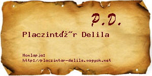 Placzintár Delila névjegykártya